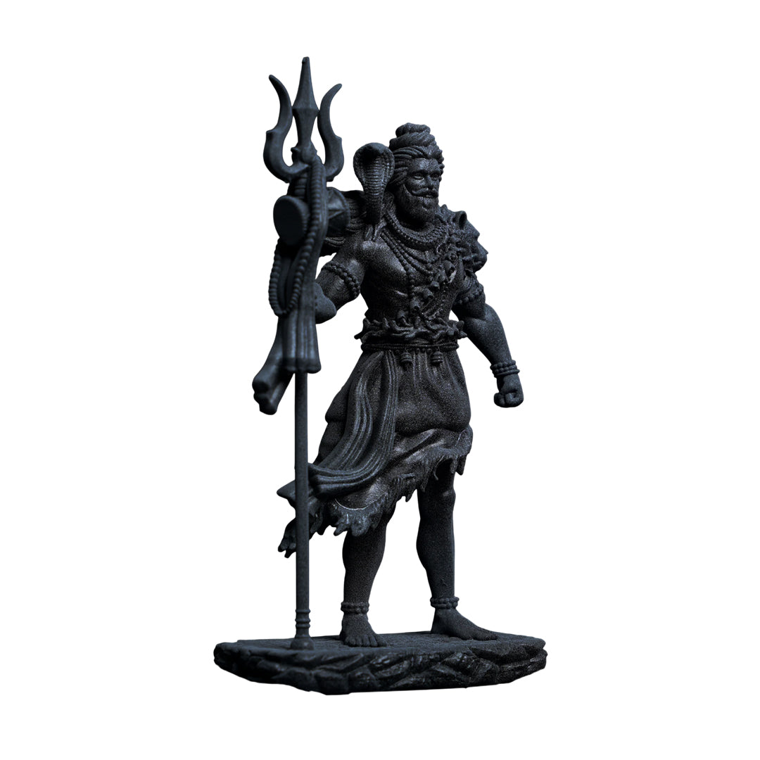 Mahadev Standing Idol – Fierce Form of Lord Shiva