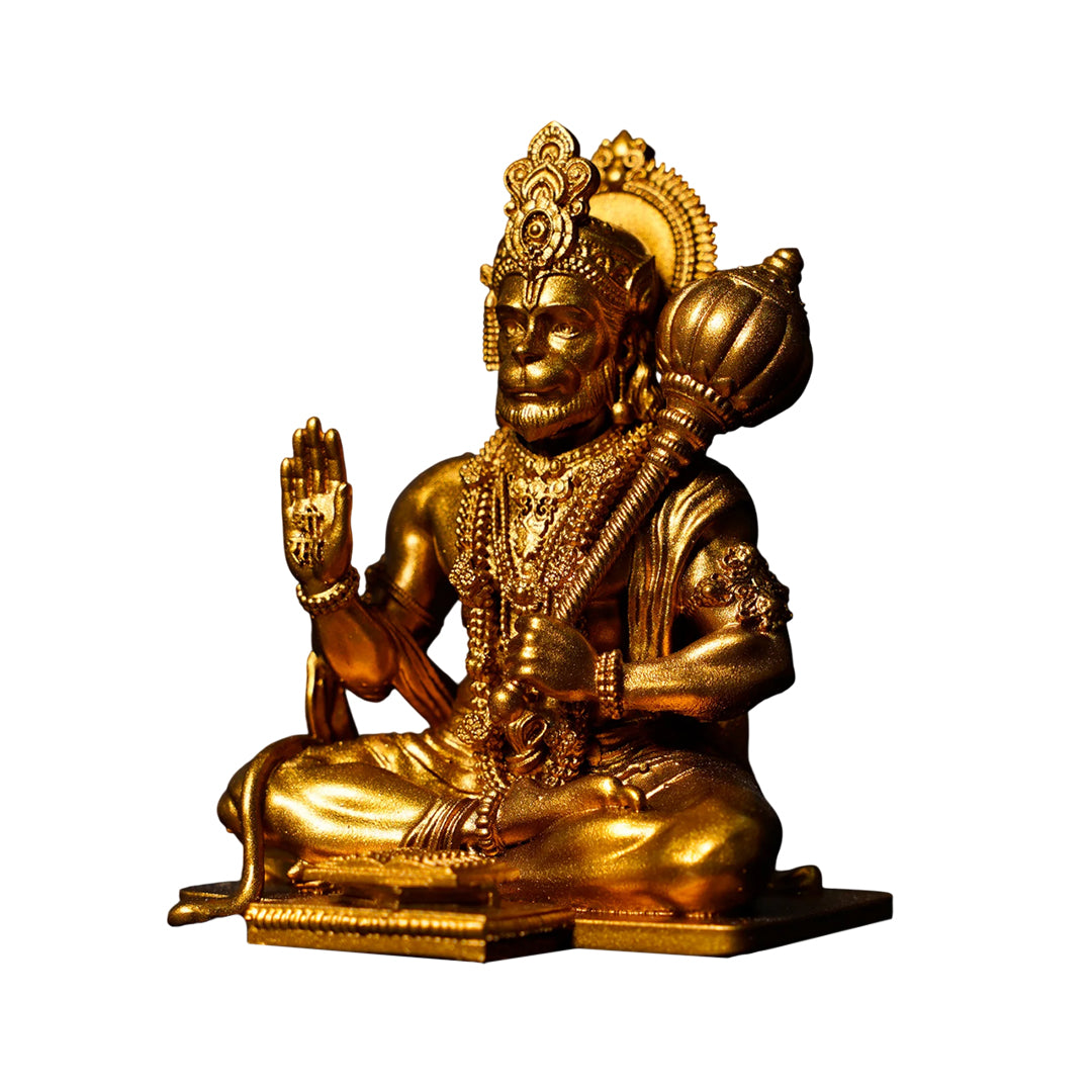 Blessed Hanuman Idol – Seated in Divine Blessing Posture