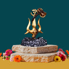 Trishul with Damru & Om Idol – Essence of Mahadev’s Power