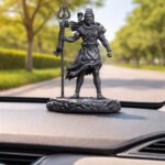 Lord Shiva Trishul Standing Idol – Premium Car Dashboard & Home Decor Statue