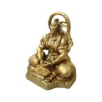 Meditative Lord Hanuman Golden Idol – Premium Car Dashboard & Home Decor Statue - Image 2