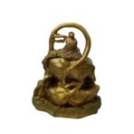 Meditative Lord Hanuman Golden Idol – Premium Car Dashboard & Home Decor Statue - Image 3